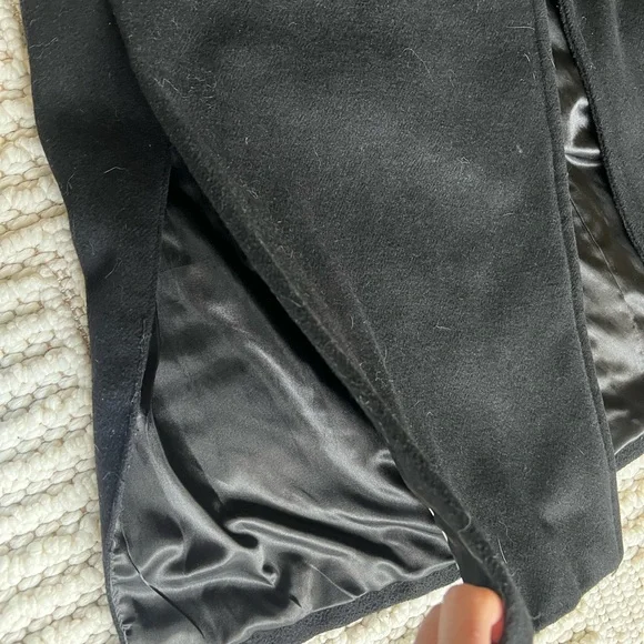 Calvin Klein Black Wool Winter Coat - Picture 6 of 15